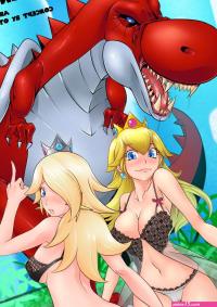 Uzonegro Two Princesses One Yoshi 2 Super Mario Bros. porn comic