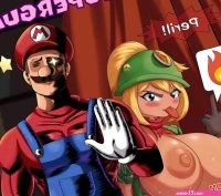 Porn comic Goombella. Super Mario Brothers. Sex comic hot blonde with