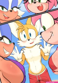 Tails at the Beach porn comic