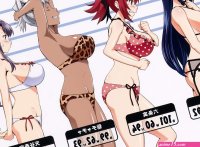 big boobs huge breasts belly blue hair redhead ash blonde purple hair standing group of women dark skin Takeda Hiromitsu Maken-ki! anime girls boobs anime Rokujou Minori Akaza Chacha Amaya Haruko Nijou