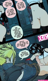 Tifa and Cloud comic porn