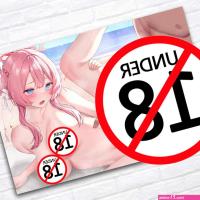 Sexy Nude Girl Poster Unzensierter Cartoon Erwachsene Anime Leinwanddruck Gemlde Jungen Schlafzimmer Wandkunst Home Decor Tapete Ungerahmt