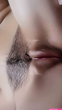 Porn image of tanned skin anime 20 woman spreading pussy lips nude close up created by AI