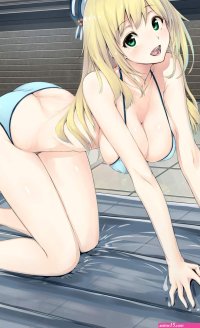 Wallpaper : long hair anime girls ass big boobs cartoon black hair bent over clothing leg blond mangaka undergarment 1099x1800
