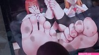 Power and Makimas feet cum tribute