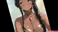 Fille danime à gros seins