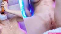 Anime girl wanna get a lot of cum on her body