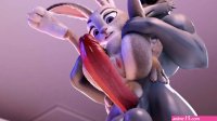Judy Hopps Bunny Takes Huge Cock