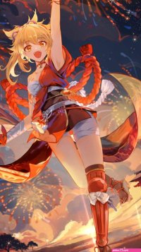 transparent genshin impact yoimiya bandages japanese clothes sarashi tattoo