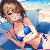 Cumming on a petite anime brunette at the beach by ninafortner1984 on DeviantArt