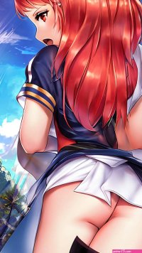 Porn image of fisheye Angkor Wat Cambodia realistic art red ginger tribbing vampire created by AI