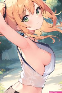 Sporty Blonde Haired Nipple Slip Small Edit 2 by DuckLabz on DeviantArt