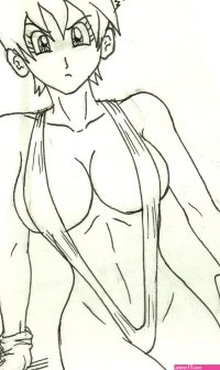 Anime girl nude