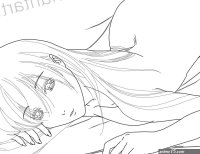 Lineart anime girl naked Ecchi by Reanny on DeviantArt