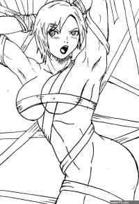 Anime girl nude