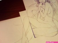 Random Nude Anime Girl Sketch Photo by moxie2D on DeviantArt