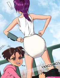 Coxxy The Diapergirl on X: Leela getting pantsed in a diaper by Amy abdl diapergirl abdlgirl