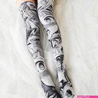 Manga Anime Stockings Thigh Highs Socks Cute Cosplay Otaku