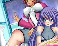 Godannar : Anna Aoi spanking Lou Roux by artemisumi