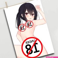 Adult Anime Poster Sexy Nude Beauty Kawaii Asian Girl Canvas Painting Decorative Wall Art Picture HD Print for Home Decor