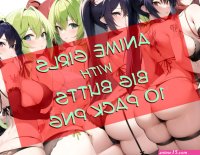 PNG Elements Download anime Girls With Big Butts 10 Pack Japanese Cartoon Manga Inked Big Booty Clipart Graphic High Res 300dpi