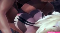 Hentai 3D Catgirl with big tits boobjobs and fucked