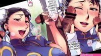 Chun-Li Follando Con Sus Afortunados Fans Después De un Combate