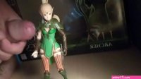 Cumshot to anime figure-Liya 01