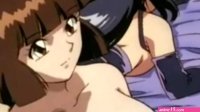 Hentai lesbians scissor fuck in passionate scene
