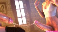 3D Shemale FUTANARI Hentai Realistic Animation