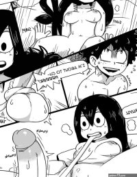 Post 1550427: comic Gats IzukuMidoriya MyHeroAcademia TsuyuAsui