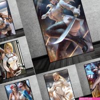 Sexy Girls Nude Art Anime Characters Posters And Prints Wall Art Canvas Painting Hd Print Wall Pictures For Bedroom Home Decor