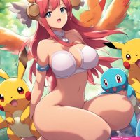 Naked Pokemon girls with big boobs and ass spread by Theonlytomato56 on DeviantArt