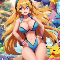 Naked Pokemon girls with big boobs and ass spread by Theonlytomato56 on DeviantArt