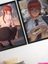 Makima-Sexy Nude Girl Cartoon Anime Game Art-