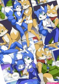 Krystal and Fox Porn comic Cartoon porn comics Rule 34 comic