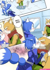 Krystal and Fox Porn comic Cartoon porn comics Rule 34 comic