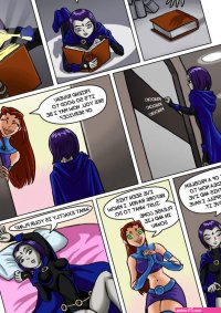 Starfire coupled with Raven Young Titans Donutwish