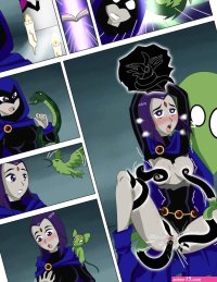 Beastboy Raven swap bodies porn comic
