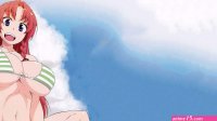 Wallpaper : redhead anime blue eyes sky clouds Touhou big boobs cartoon braids legs crossed bikini top navels Hong Meiling hand mangaka interaction 2560x1440