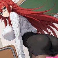 Porn comic Rias Gremory. Hands On Teaching. TemptArt Sex comic redhaired teacher was