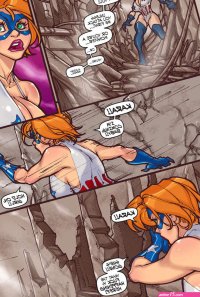 Porn comic Power Thunder. Another Worlds. Part 2. Sex comic bracelets the superhero