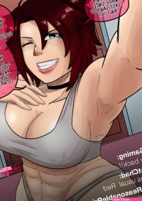Porn comic Ruby X Harriet Remake. RWBY. MrEstella. Sex comic busty brunette was