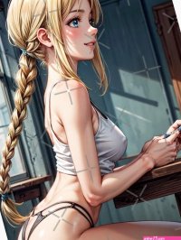 Anime PinUp Girl: Suki Tanaka 007 playing strip poker Art Print for Sale by MtnTopAnime