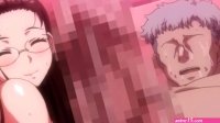 The office lady has big boobs and she is milking a big dick in this hentai
