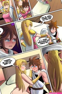 Zelda and Pit- Assentlov Super Smash Bros