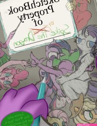 Sketchbook Property Of Spike The Dragon comic porn