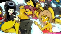 The Simpsons Milf Titania Has 3some Sex Porn Comic Cartoon Porn Parody