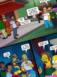 Porn comic The Simpsons. Chapter 41. A Very Crazy Night Sex comic football the men