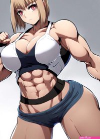 Anime Girl With Big Muscles And Boobs by Kronshtadt on DeviantArt